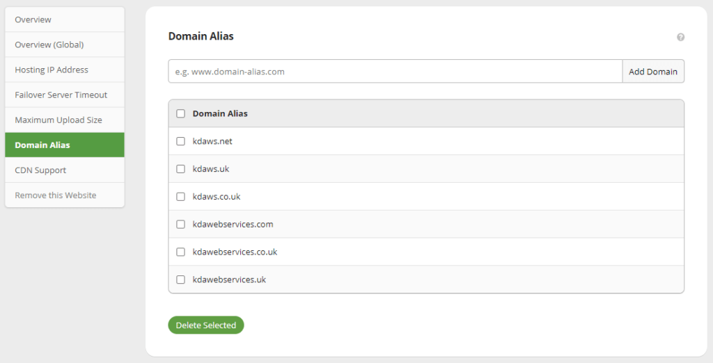 Sucuri – Aliases